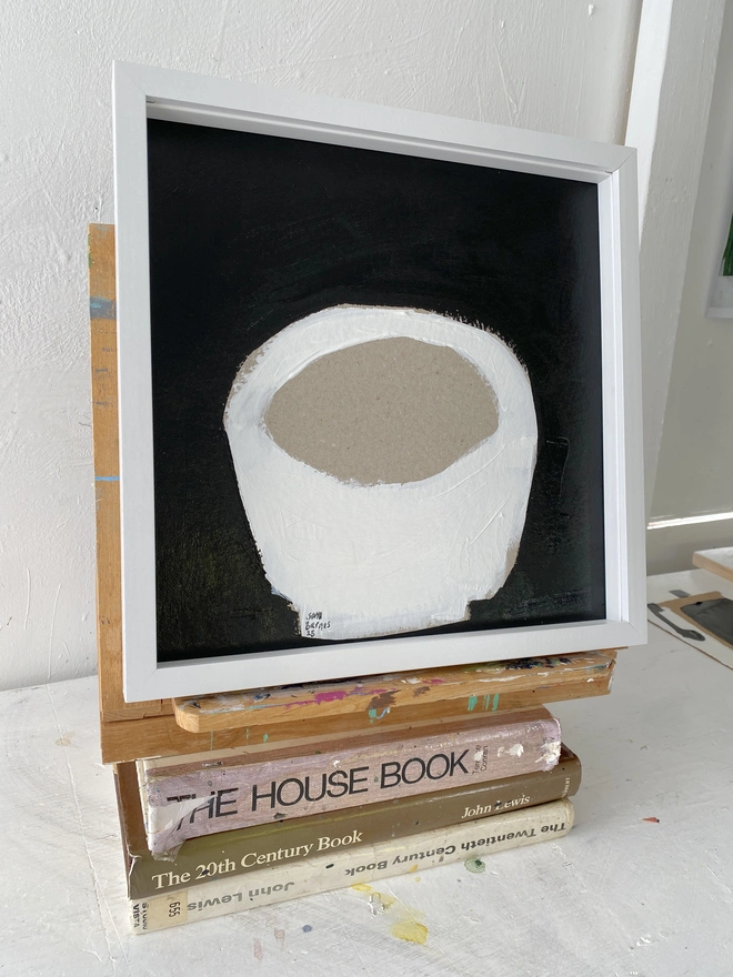 'White Bowl' Original Painting by Samantha Barnes