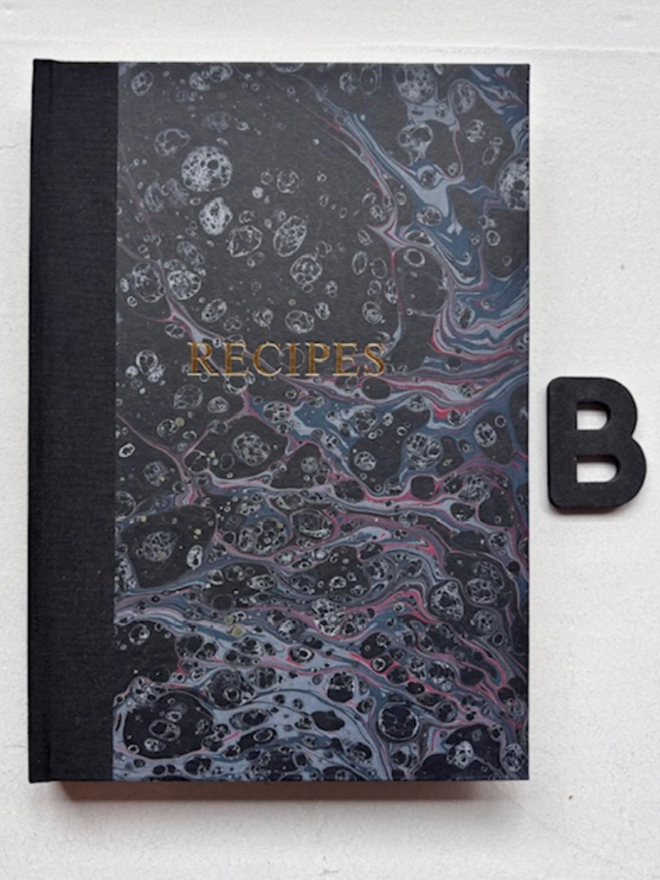Recipe Book. A recipe book in B