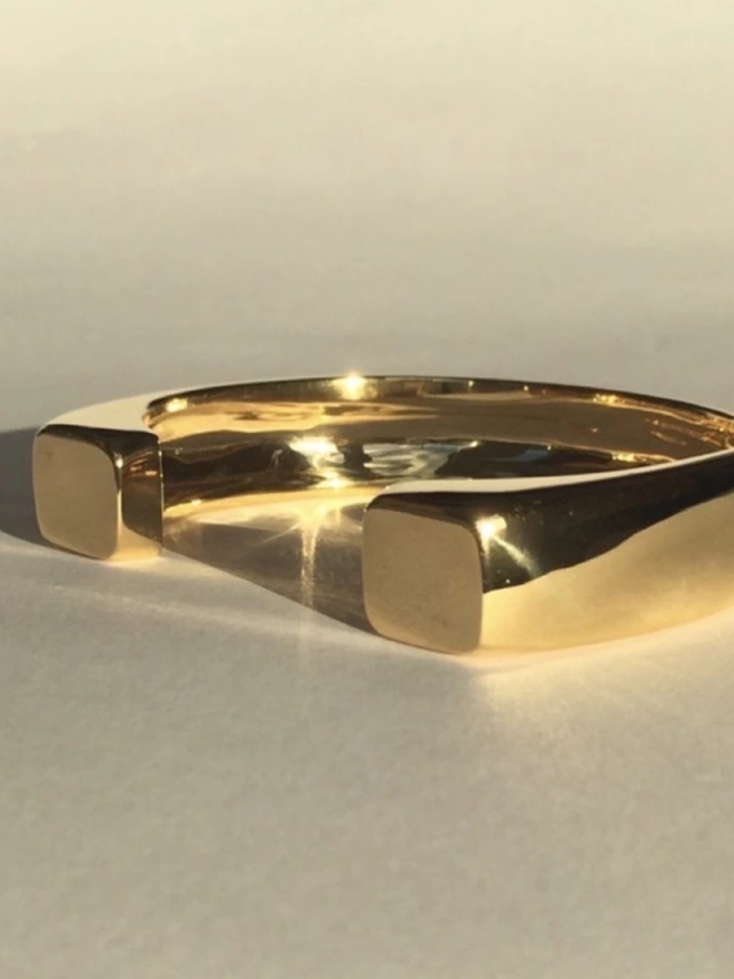 Stunning stand out golden cuff by Ruddock Jewellery