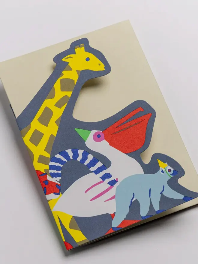 Animal Concertina Card
