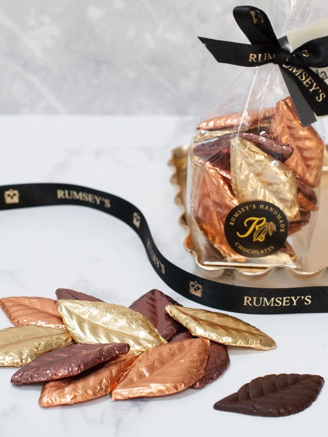 Mint Leaves wrapped in brown foils