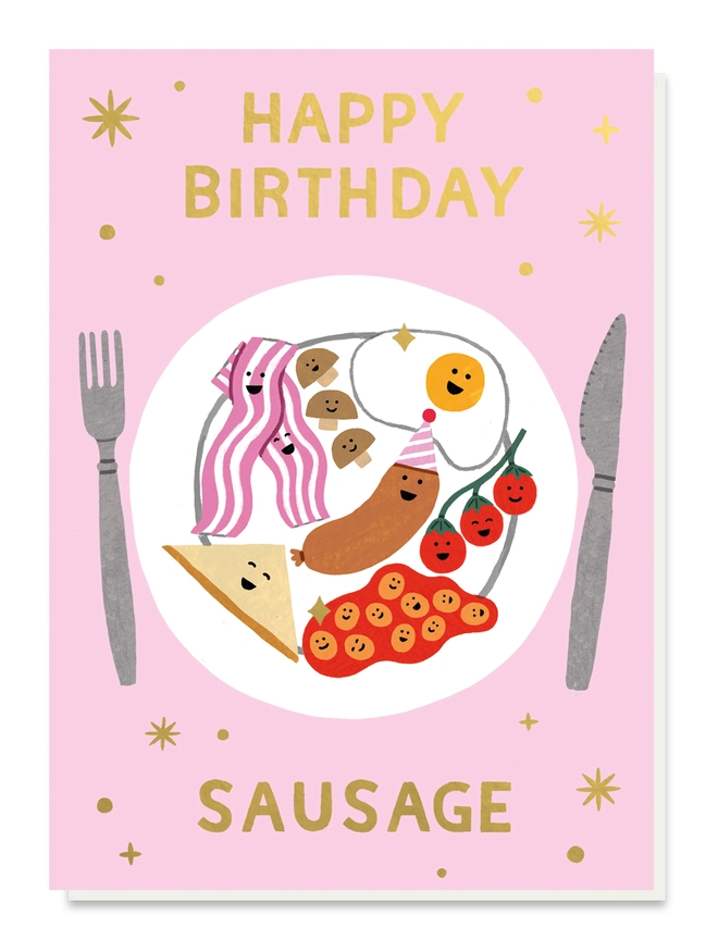 Happy Birthday Sausage card