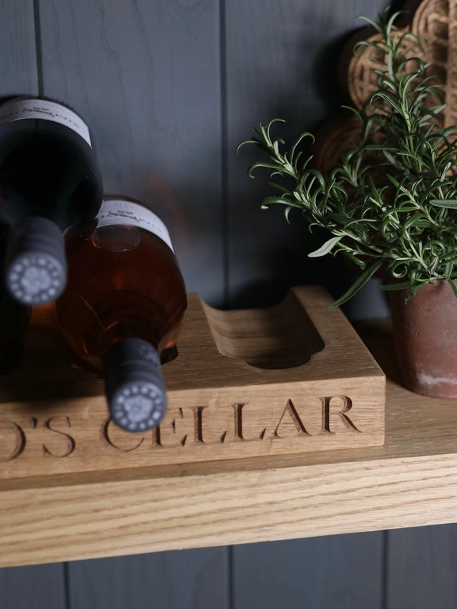 Personalised Wine Shelf