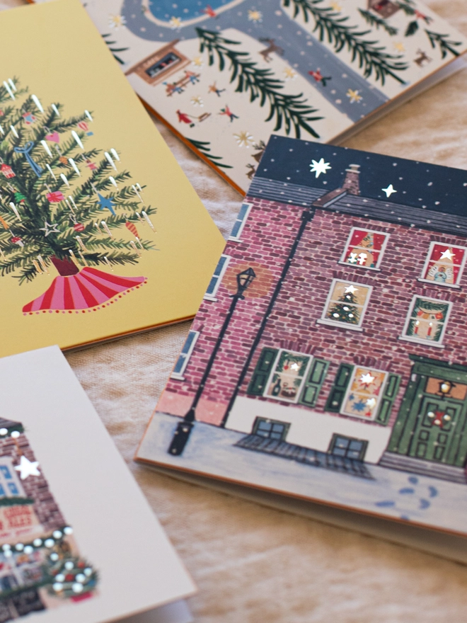 old London christmas cards