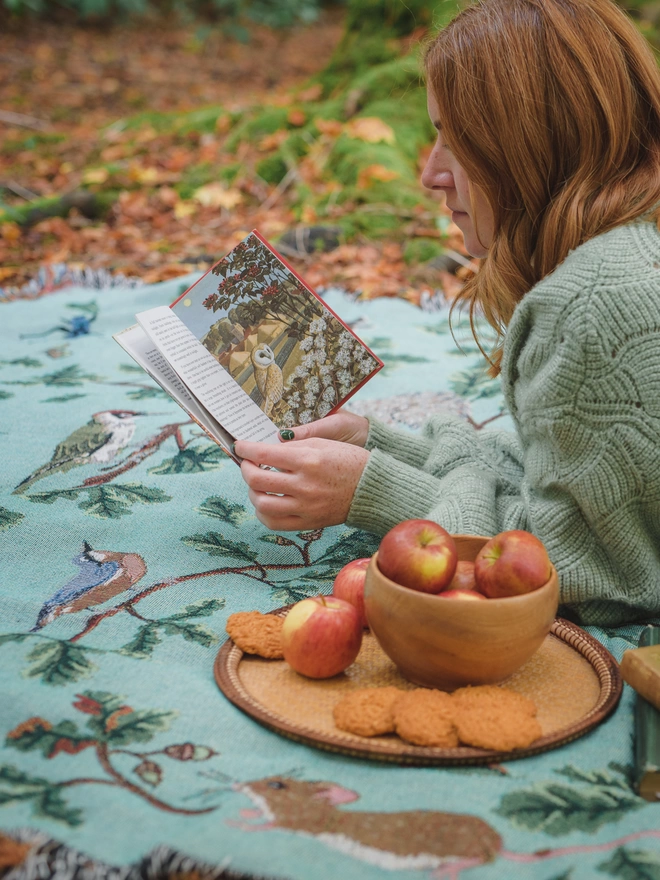 Nature, picnic, woodland, blanket, tapestry 