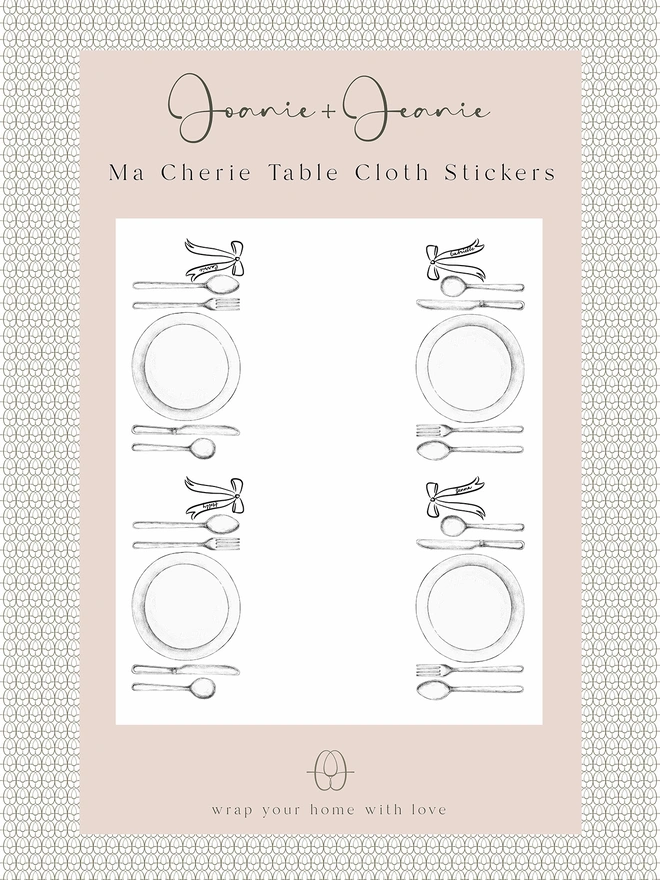 bow tablecloth place names