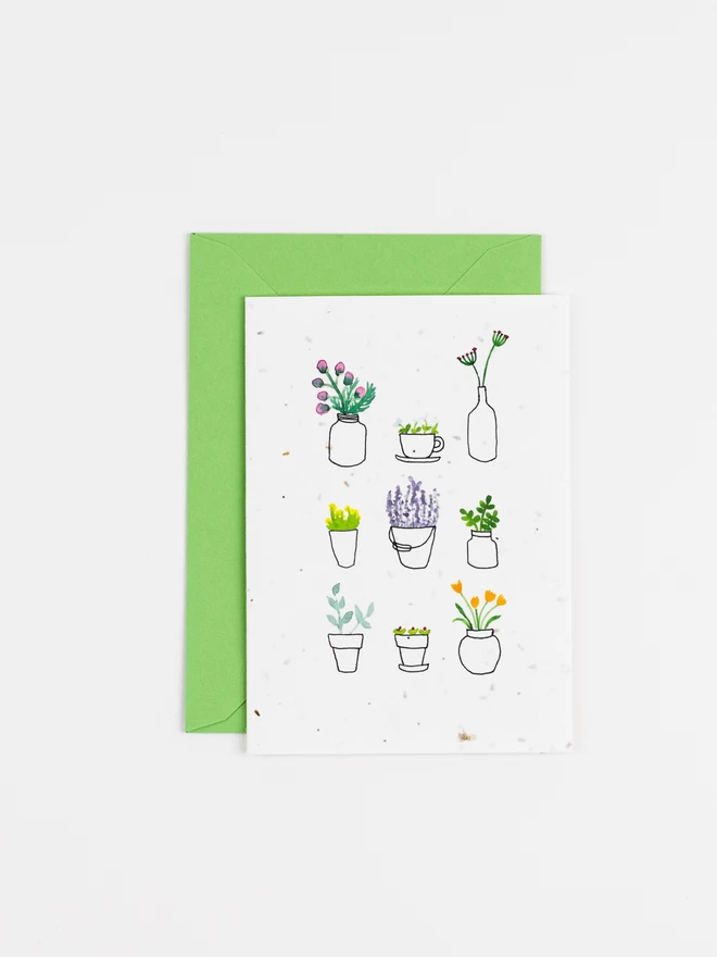 Pot Plant Plantable Card