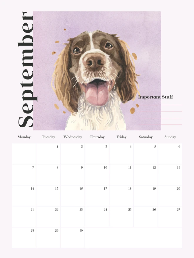 Preview of September's Page