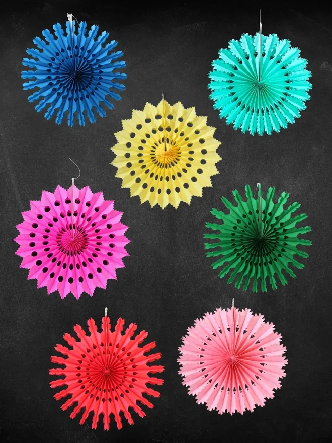 Eco colourful aper decorations 