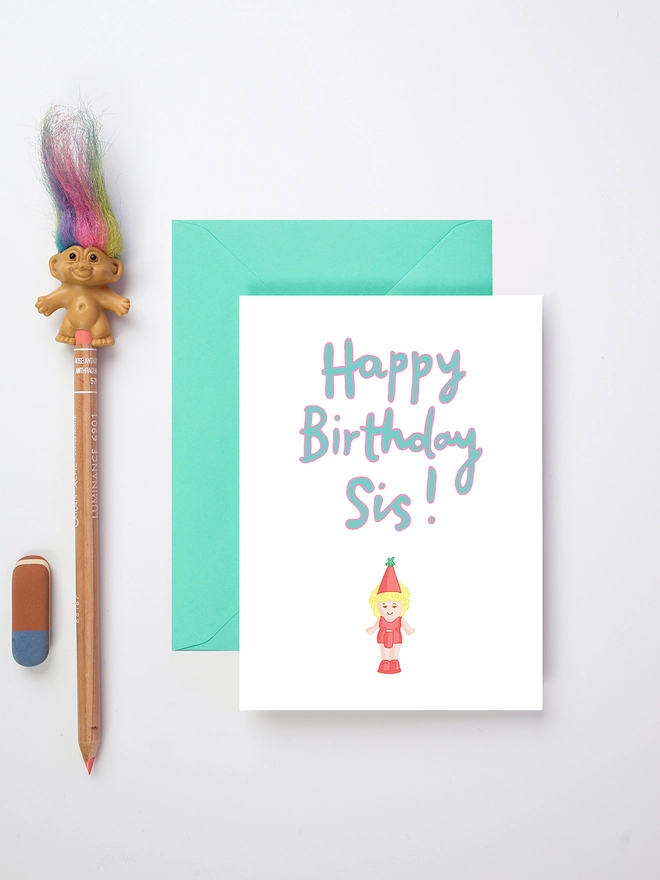 A Cute Birthday Card For A Super Sister