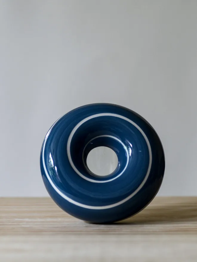 Avocado Planter Blue & White Handmade porcelain avocado planter with carved blue pattern, designed to hold an avocado seed for sprouting