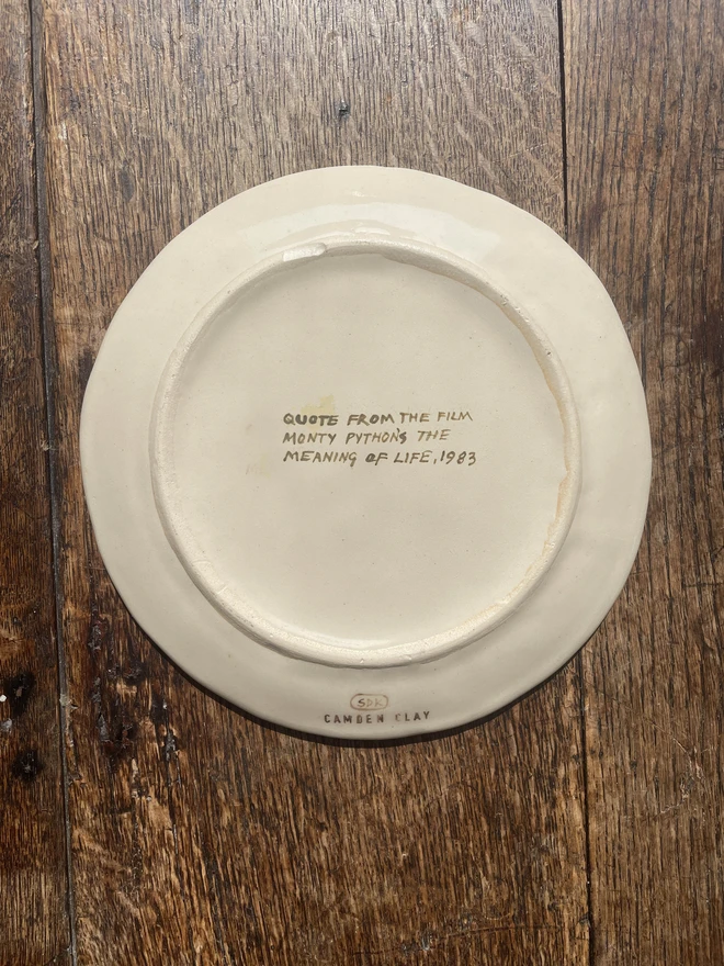 Monty Python – 'It's Only Wafer Thin' Stoneware Plate