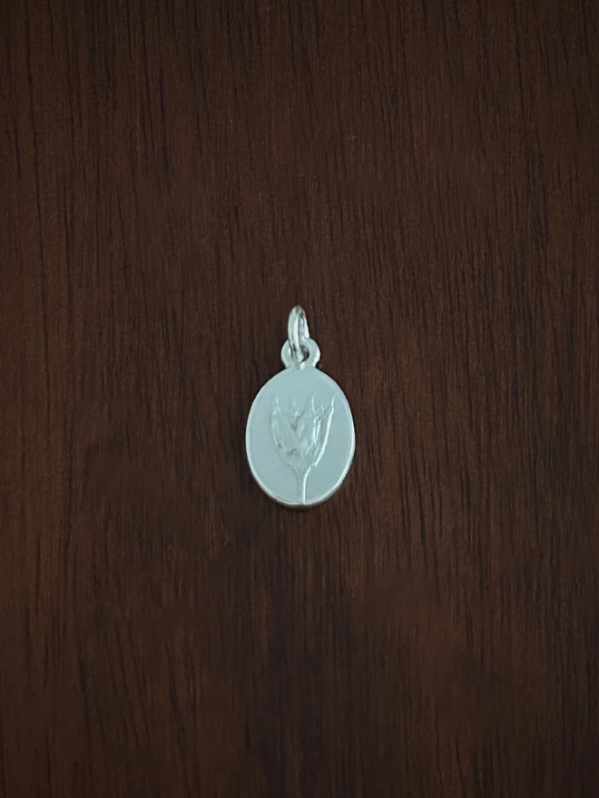 Sterling Silver Allium Medal Charm