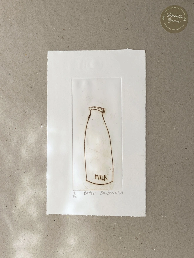 Drypoint Printmaking by Samantha Barnes