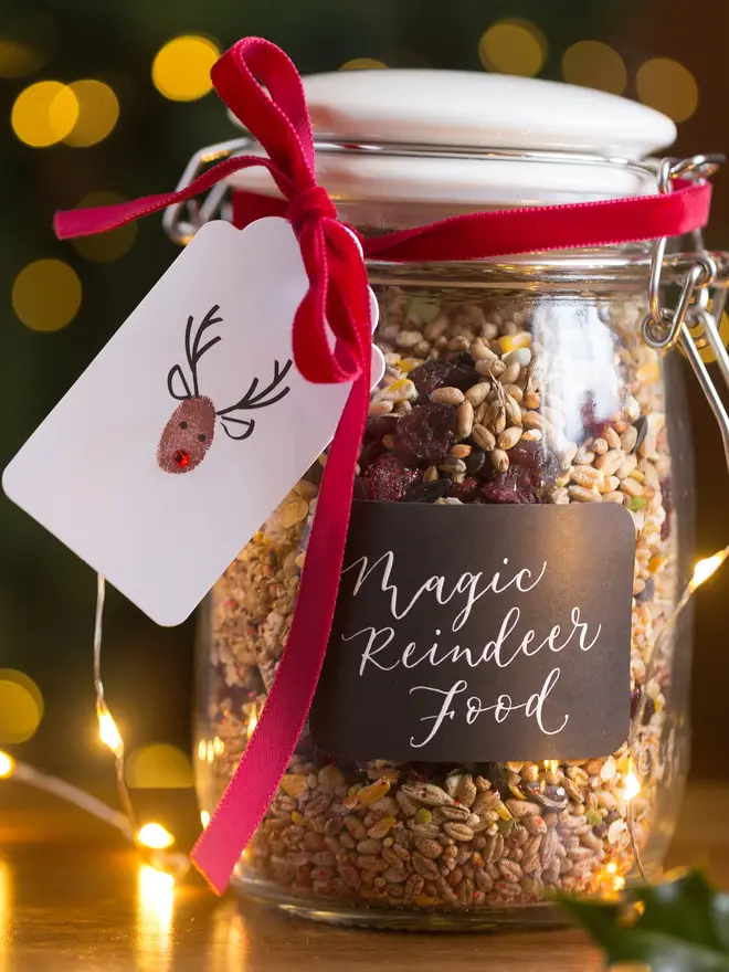 festive fingerprints reindeer gift tags