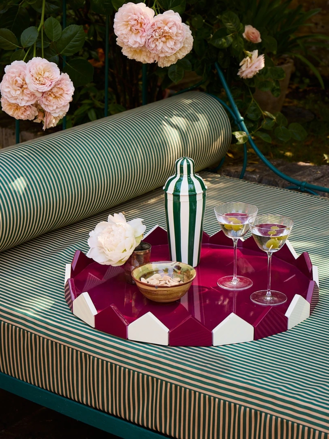 Cocktail Shaker. A cocktail shaker in forest green.