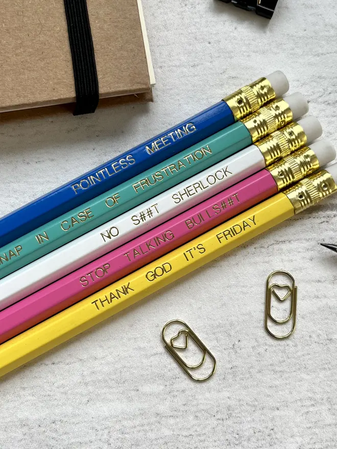 Sarcastic Work Place Inspired Pencil Set