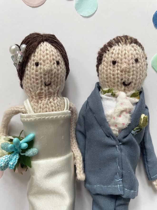 Close Up of Bride and Groom
