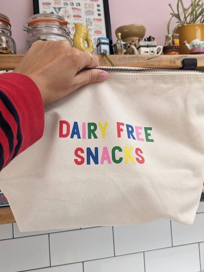 Dairy free snacks pouch bags