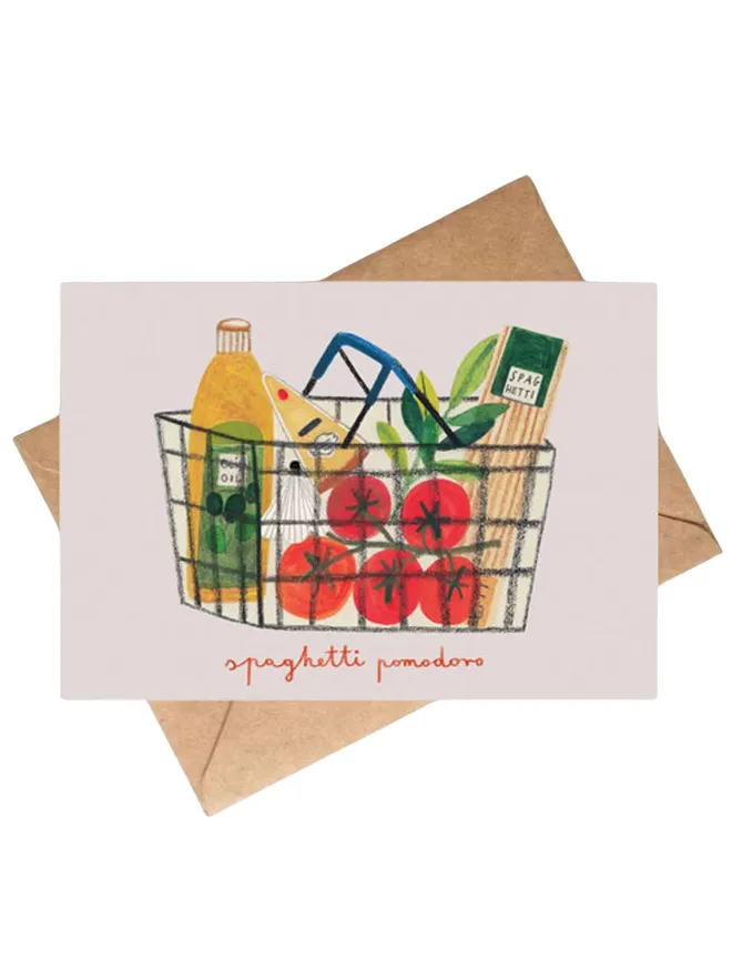 Spaghetti Pomodoro Ingredients Card