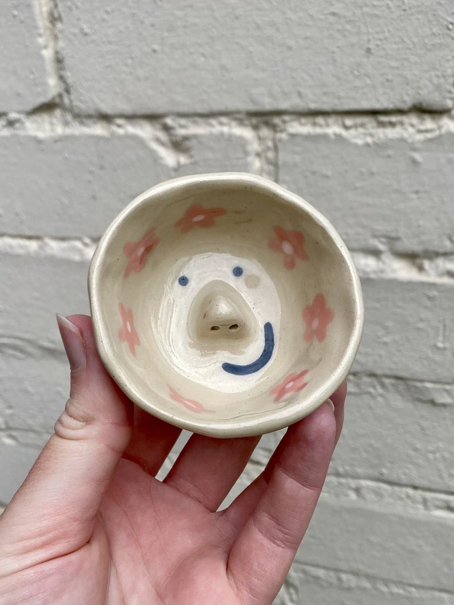 pink trinket bowl