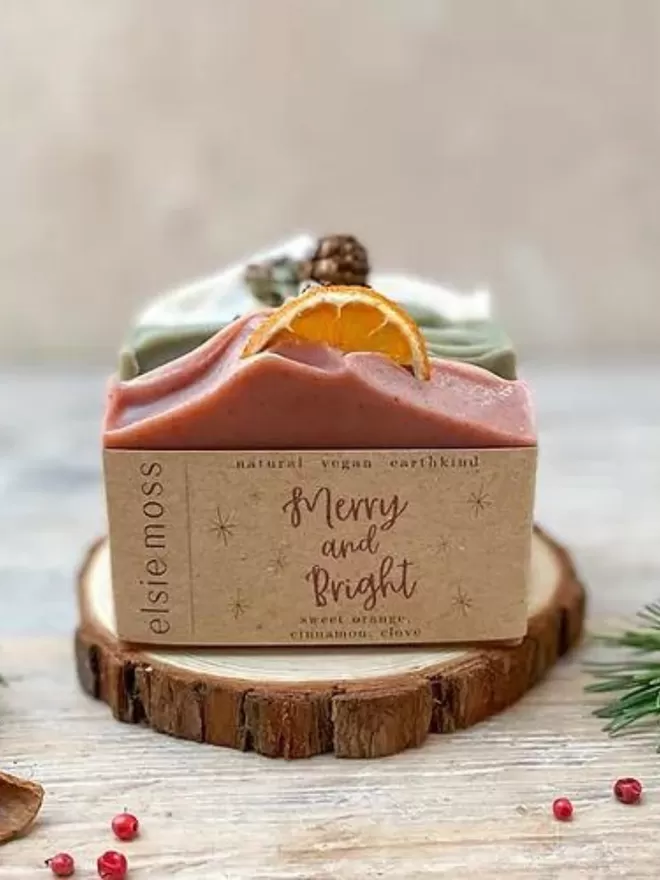'Merry & Bright' Festive Soap Bar