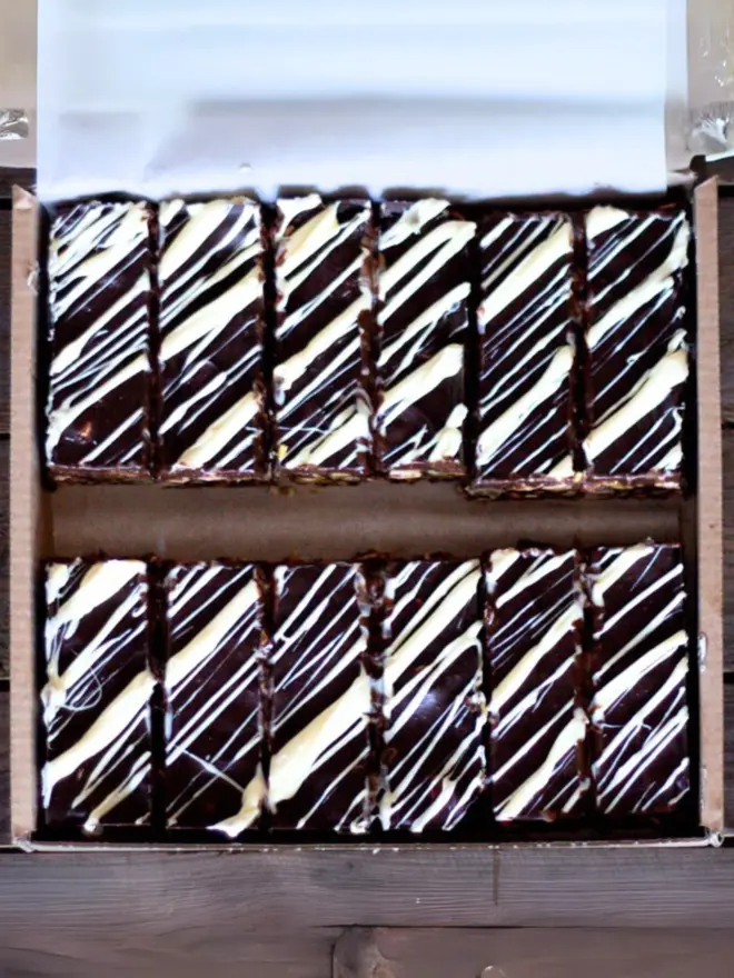 A box of Rocky Road