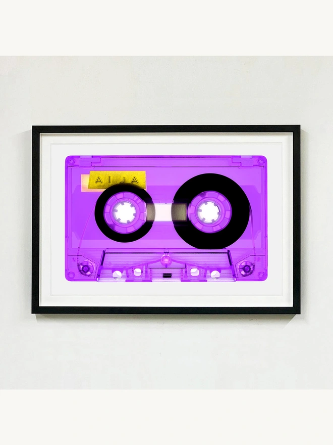 Heidler and Heeps Cassette Tape Collection AILA Lilac framed in Black