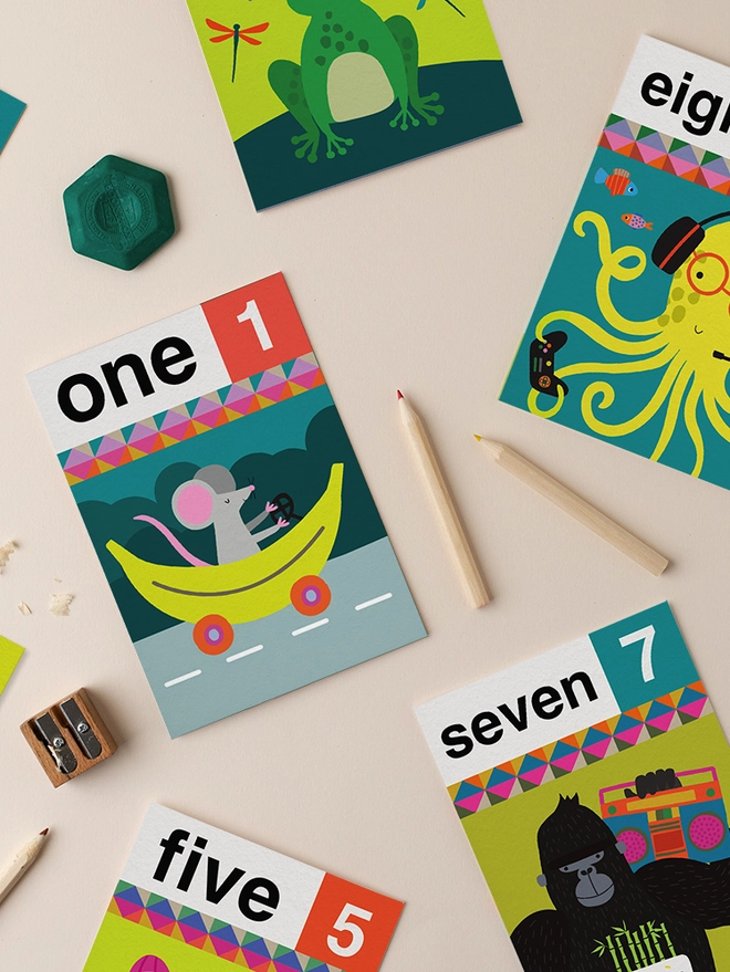 'One 1st' Mouse Birthday Card