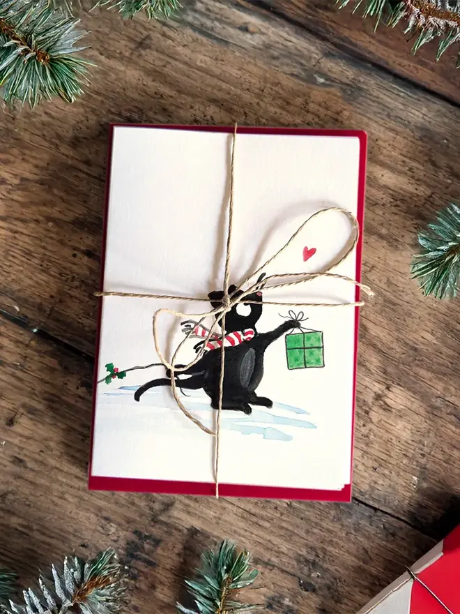 a little gift christmas card