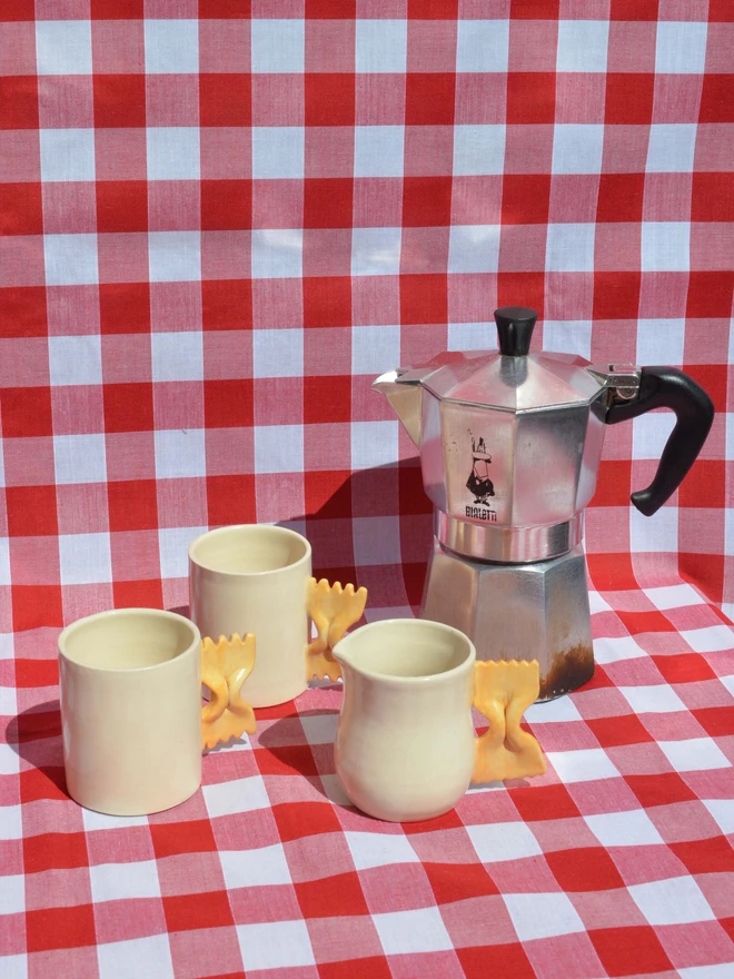 Farfalle pasta milk jug - hourglass
