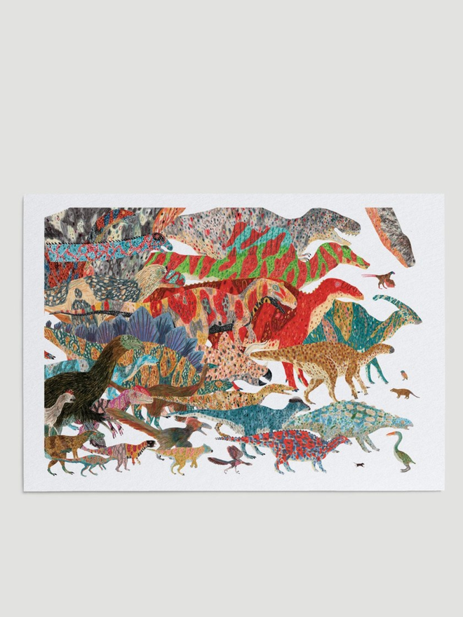 The Mesozoic Era Dinosaur Print
