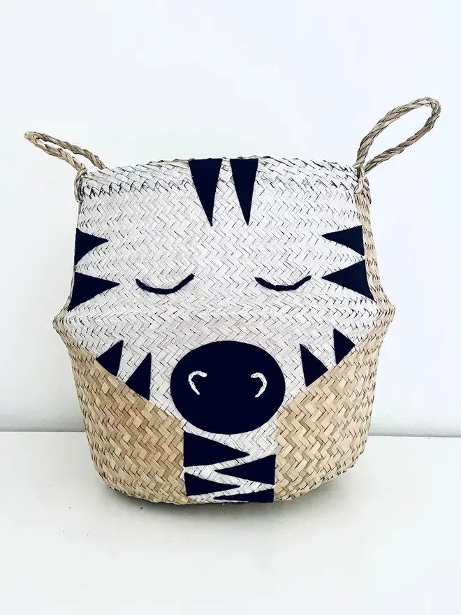 Zebra Belly Basket