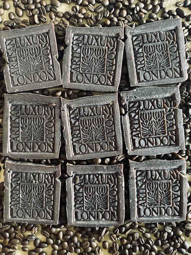 handmade vegan coffee soap bars