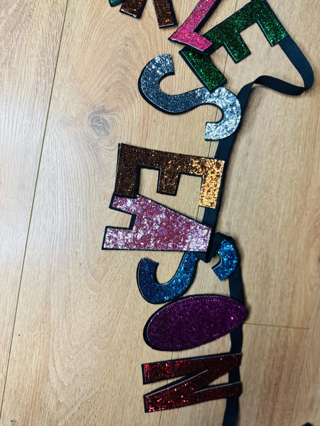 Glitter sign glitter bunting Christmas bunting merry Christmas Christmas garland glitter garland fire place garland