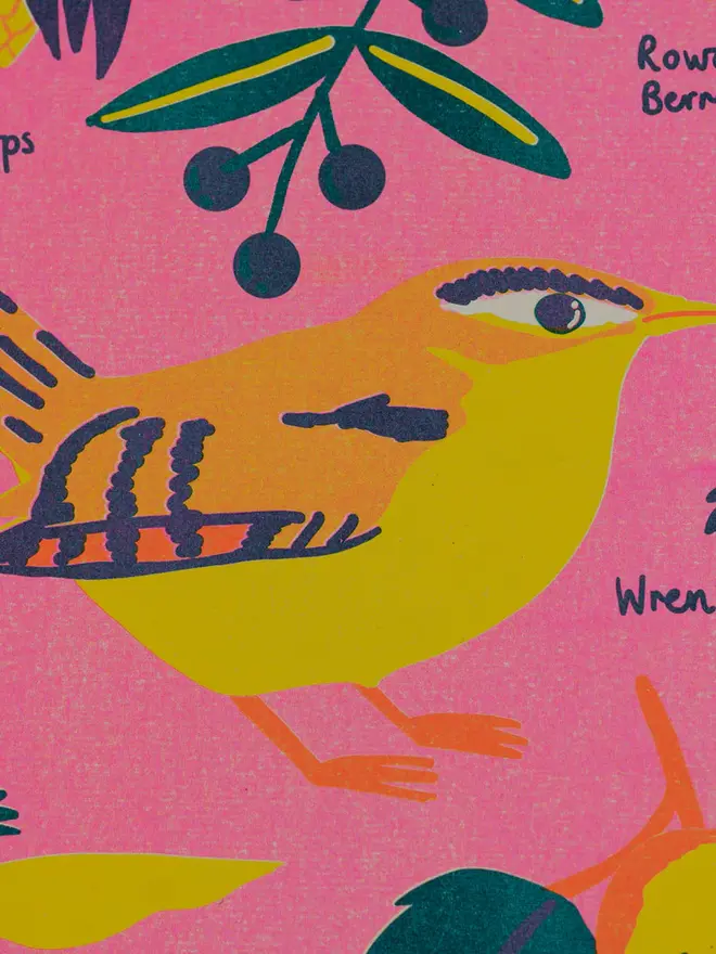 'December' Month Forage Print