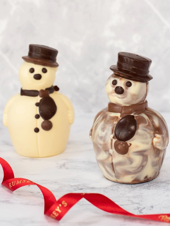 Christmas chocolate snowmen