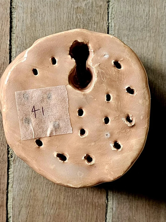 rustic peach ceramic peony rose flower for wall ceramics pottery gift 