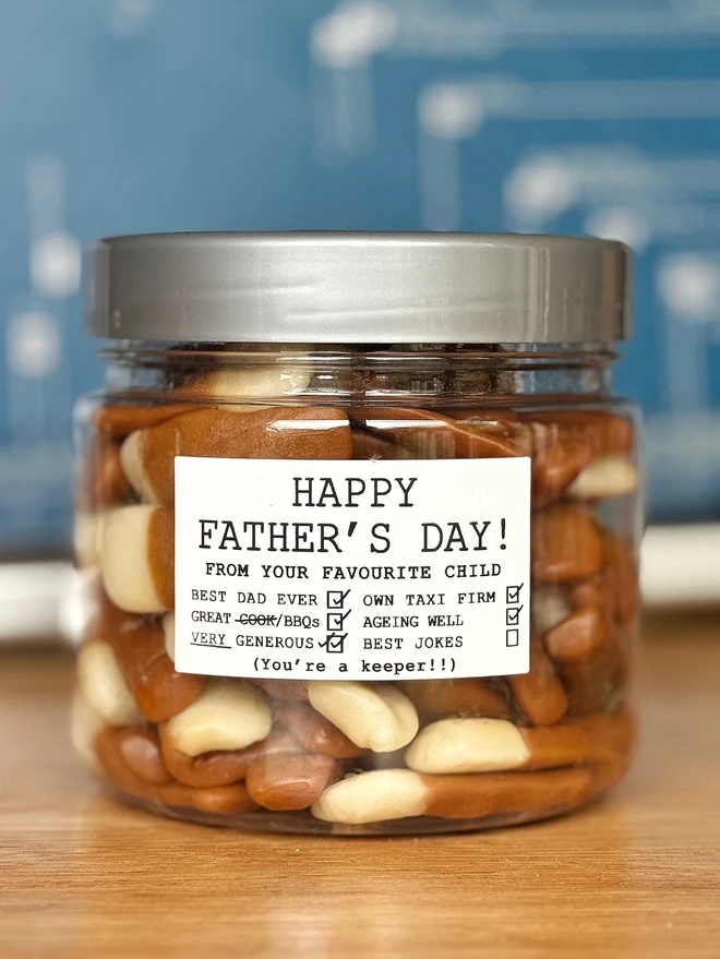 Fathers day, new dad, new daddy, jelly sweets, pint, pints, beer, beer flavour jelly sweets, candyhouse