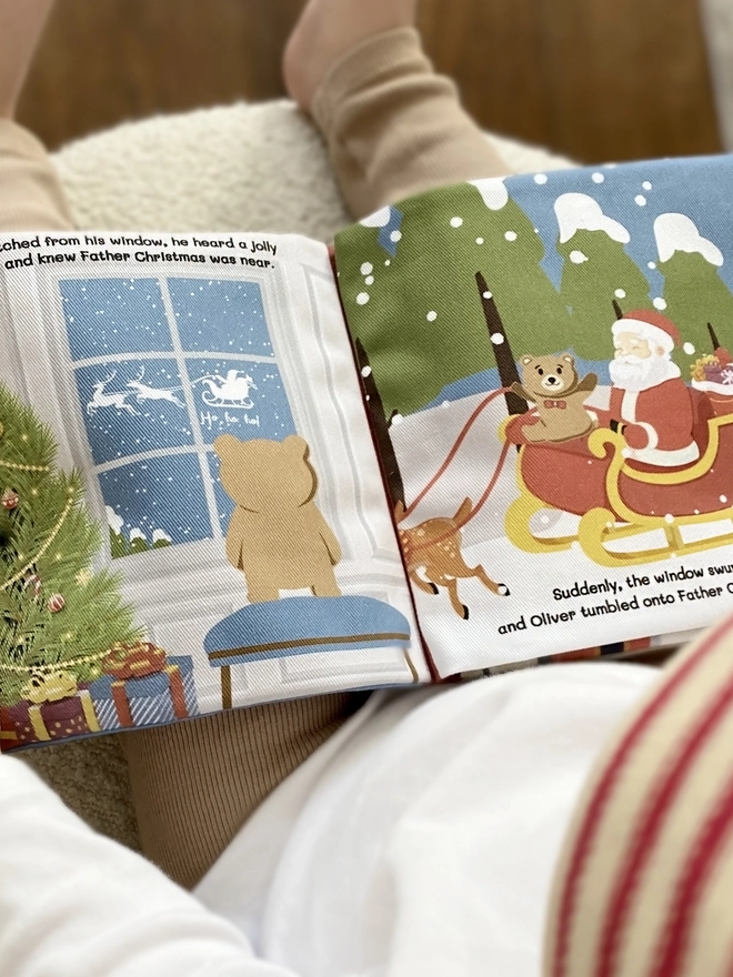 teddy bear christmas soft kids book