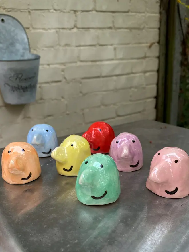 handmade ceramic buddy ornaments