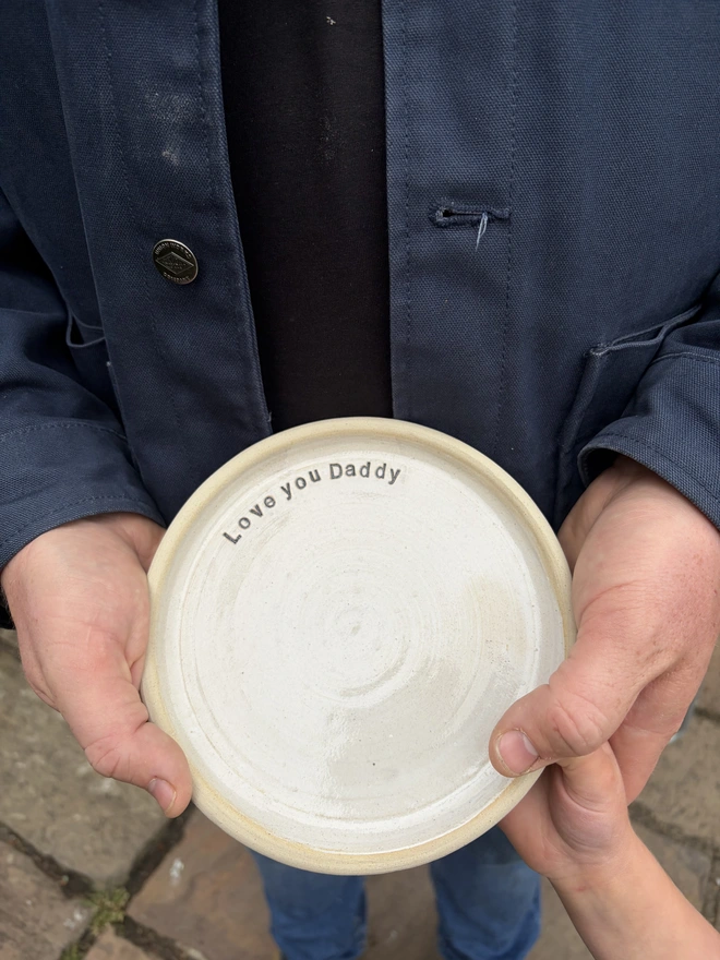 love you daddy side plate