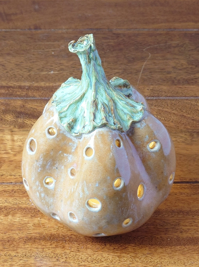 Pumpkin Tea Light Candle Lantern Halloween Decor