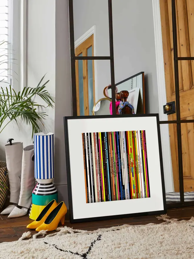 Punk Spines print - shown her framed