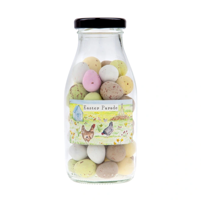 Speckled Eggs, Candyhouse, Glass Bottle, Easter