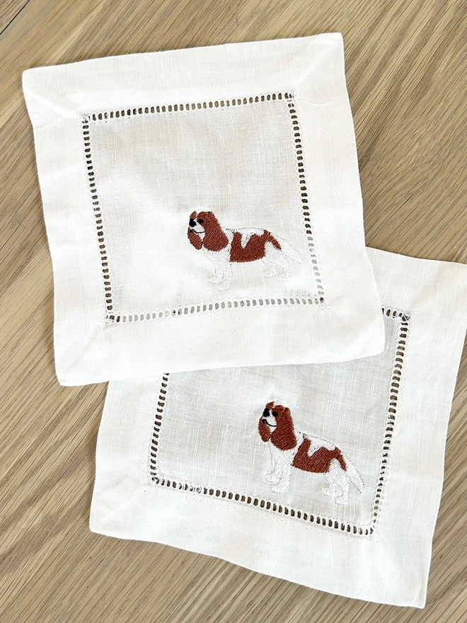 Personalised Dog Cocktail Napkins (Set Of 2)