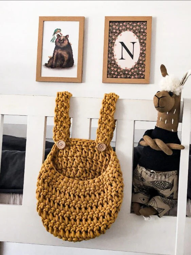 Zuri House. Small mustard nursery organiser.