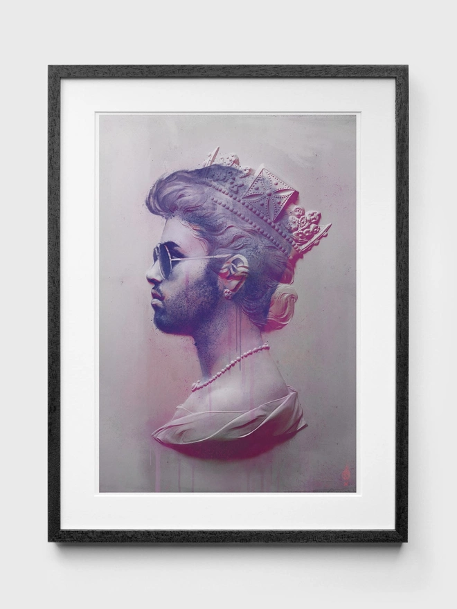 George Michael Pink - Black Frame