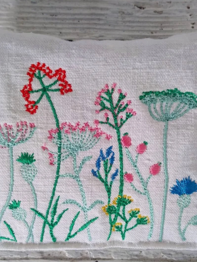 Botanical Lavender Sachet. A lavender sachet in pastels