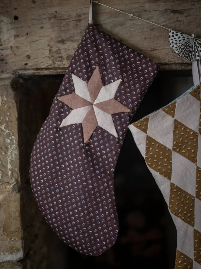 patchwork christmas stocking